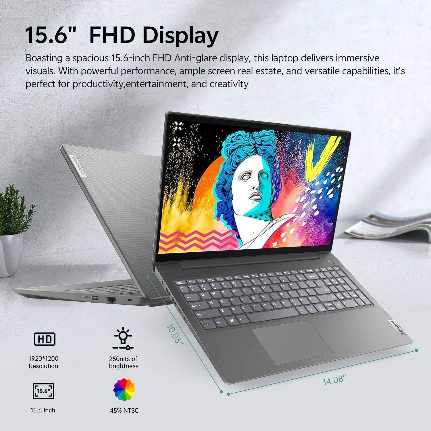 Lenovo V15 Gen4i Laptop Computer, 15.6 Lenovo V15 Gen4i Laptop Computer, 15.6